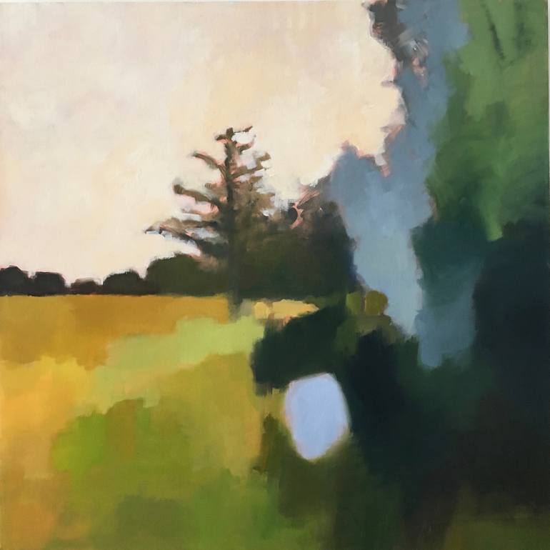 770x770 Saatchi Art The Tree By The Stream In Summer Painting By Jane Kell - Kell Painting