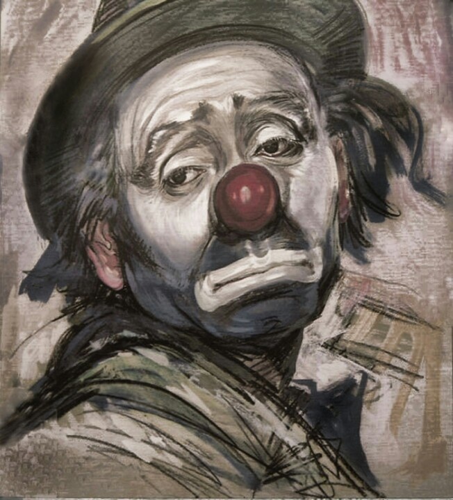 652x720 Sad Hobo Clown Painting 58 Best Hobo Clowns Images - Kelly Clown Painting