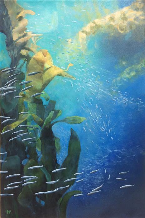 465x700 Kelp Forest By Anastasia Pimentel - Kelp Forest Painting