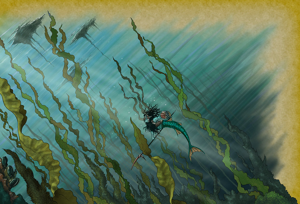 1024x698 Kelp Forest By Quellion - Kelp Forest Painting