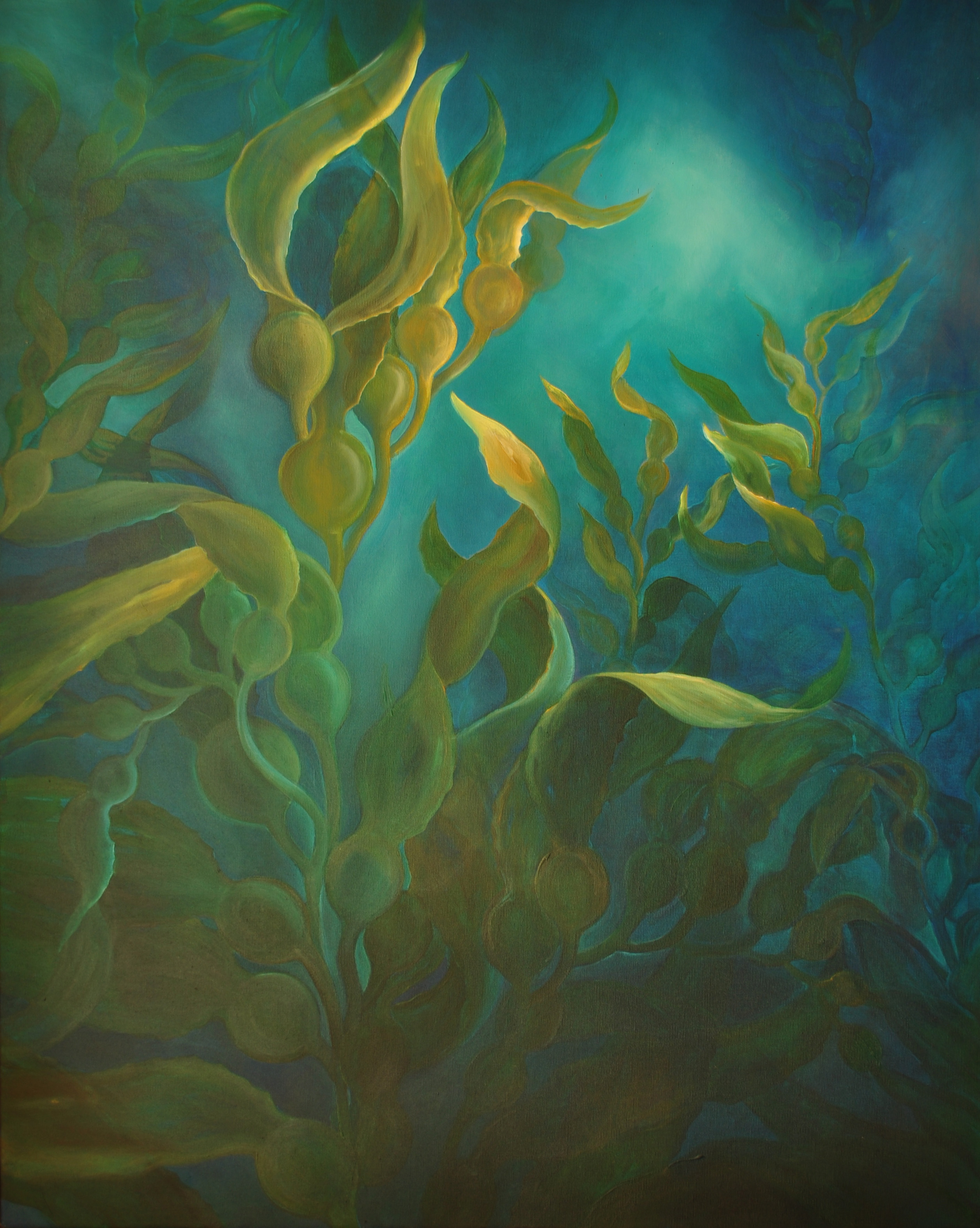2514x3148 Paintings Kerry Rutherford - Kelp Forest Painting