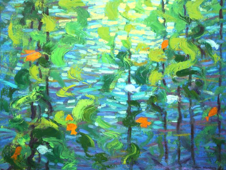 770x578 Saatchi Art Kelp Forest Wonders Painting By Kim Stenberg - Kelp Forest Painting