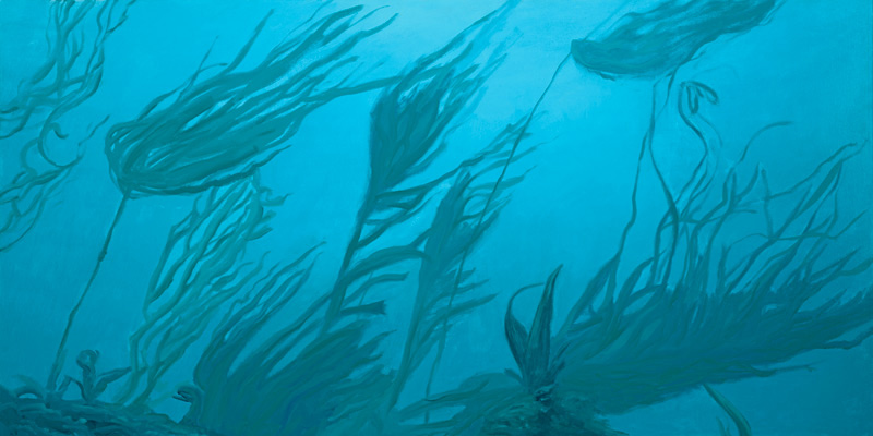 800x400 Sea Surge In The Kelp Forest - Kelp Forest Painting