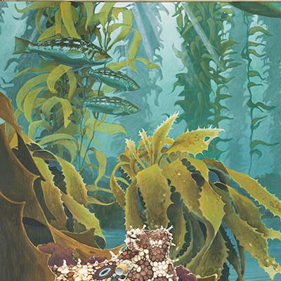 400x400 So Cal Kelp Forest - Kelp Forest Painting