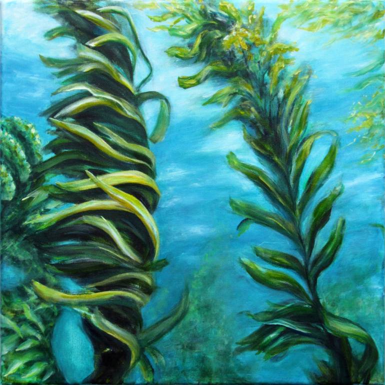 770x769 Saatchi Art Giant Kelp Painting By Jacqueline Talbot - Kelp Painting