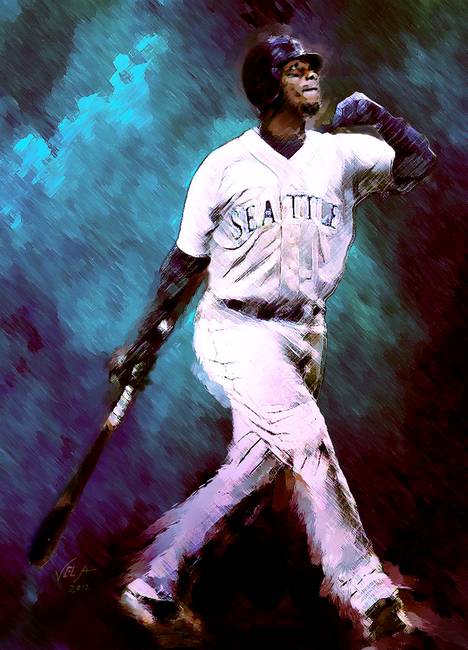 468x650 Stunning Ar Artwork For Sale On Fine Art Prints - Ken Griffey Jr Painting