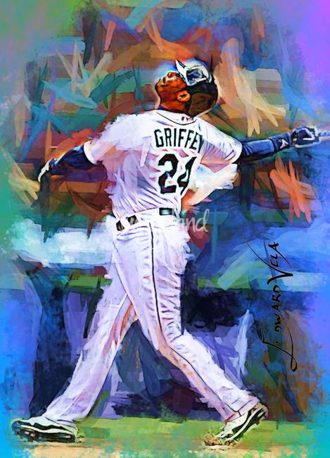 469x650 Stunning Ken Griffey Artwork For Sale On Fine Art Prints - Ken Griffey Jr Painting