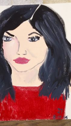 236x419 Kendall Jenner Painting Acrylics Original Jason's Artwork - Kendall Jenner Painting