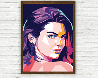 340x270 Kendall Jenner Abstract Painting Kendall Jenner Digital Art. - Kendall Jenner Painting