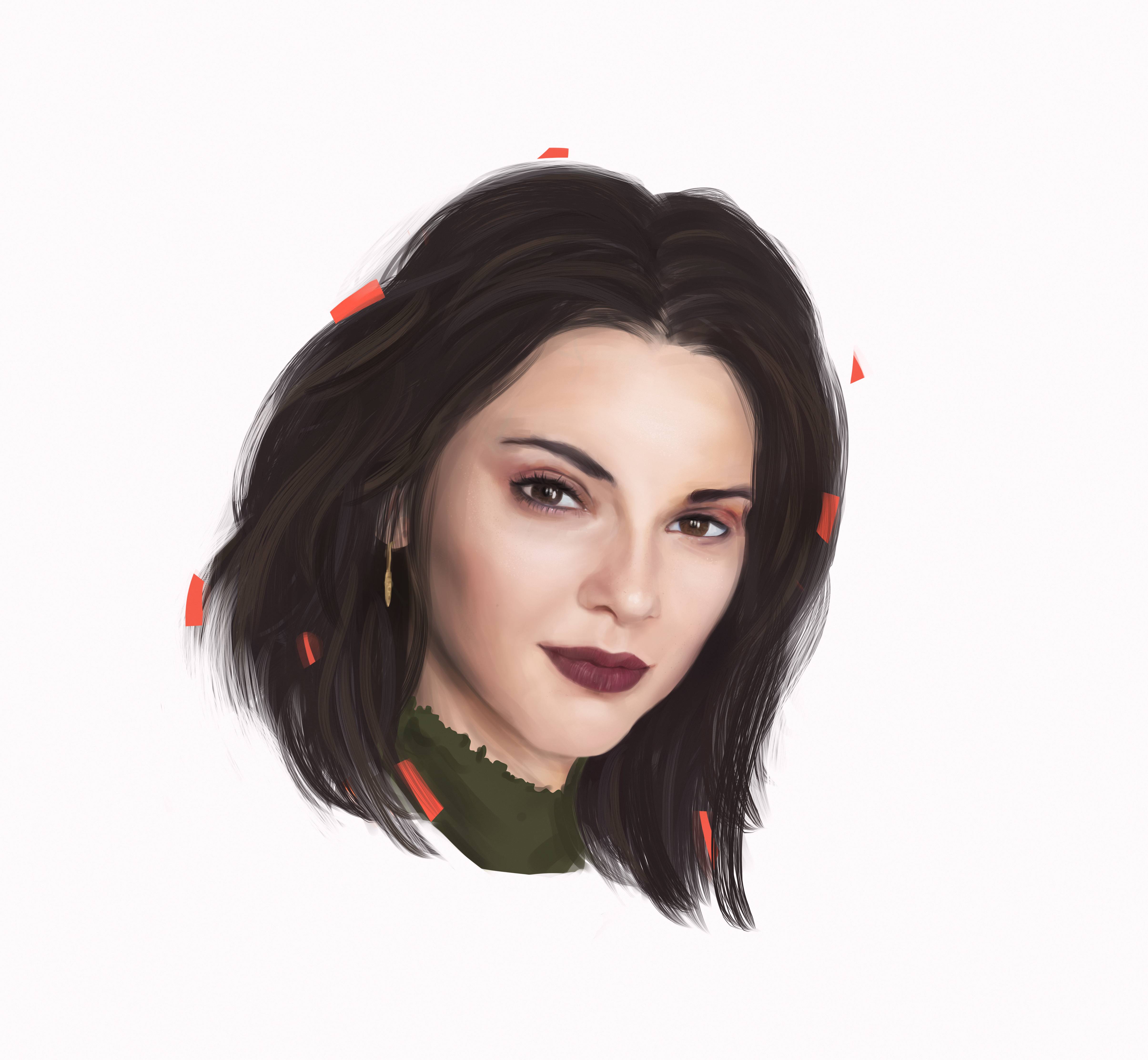4819x4449 Kendall Jenner Painting I Did In January. - Kendall Jenner Painting