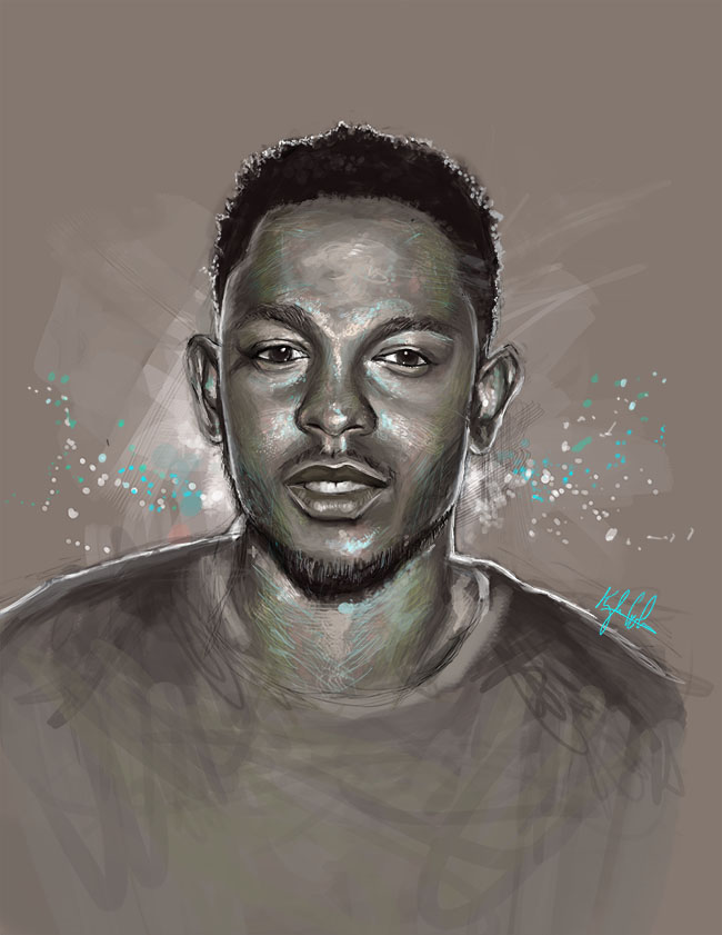 650x841 Kendrick Lamar By Illeskobar - Kendrick Lamar Painting