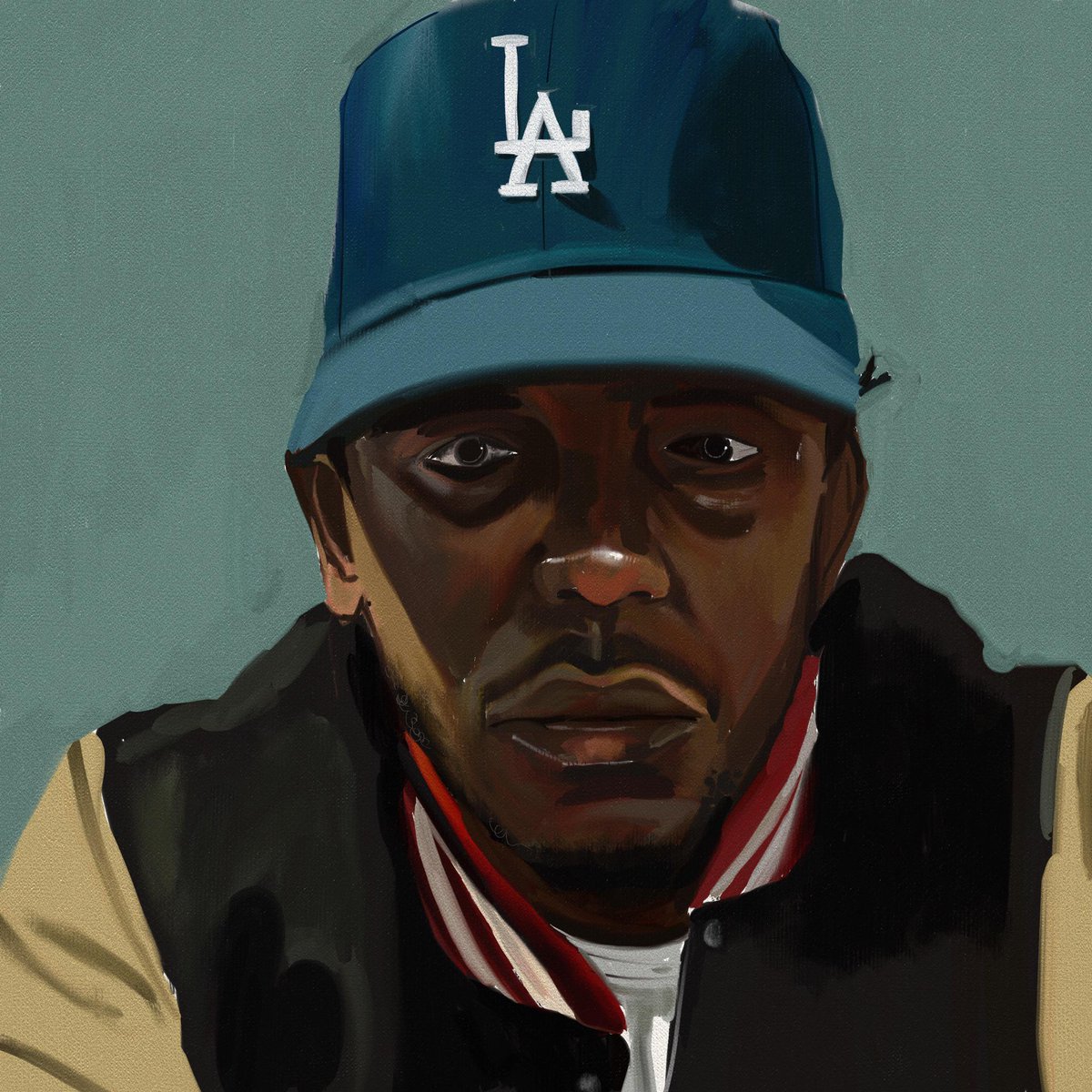 1200x1200 Ariel J Klein On Twitter Today I'M Sharing Kendrick Lamar - Kendrick Painting
