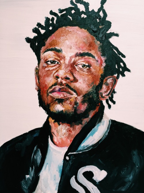 500x667 Kendrick Lamar Oil Painting Rolling Stone Magazine Mariella Angela - Kendrick Painting
