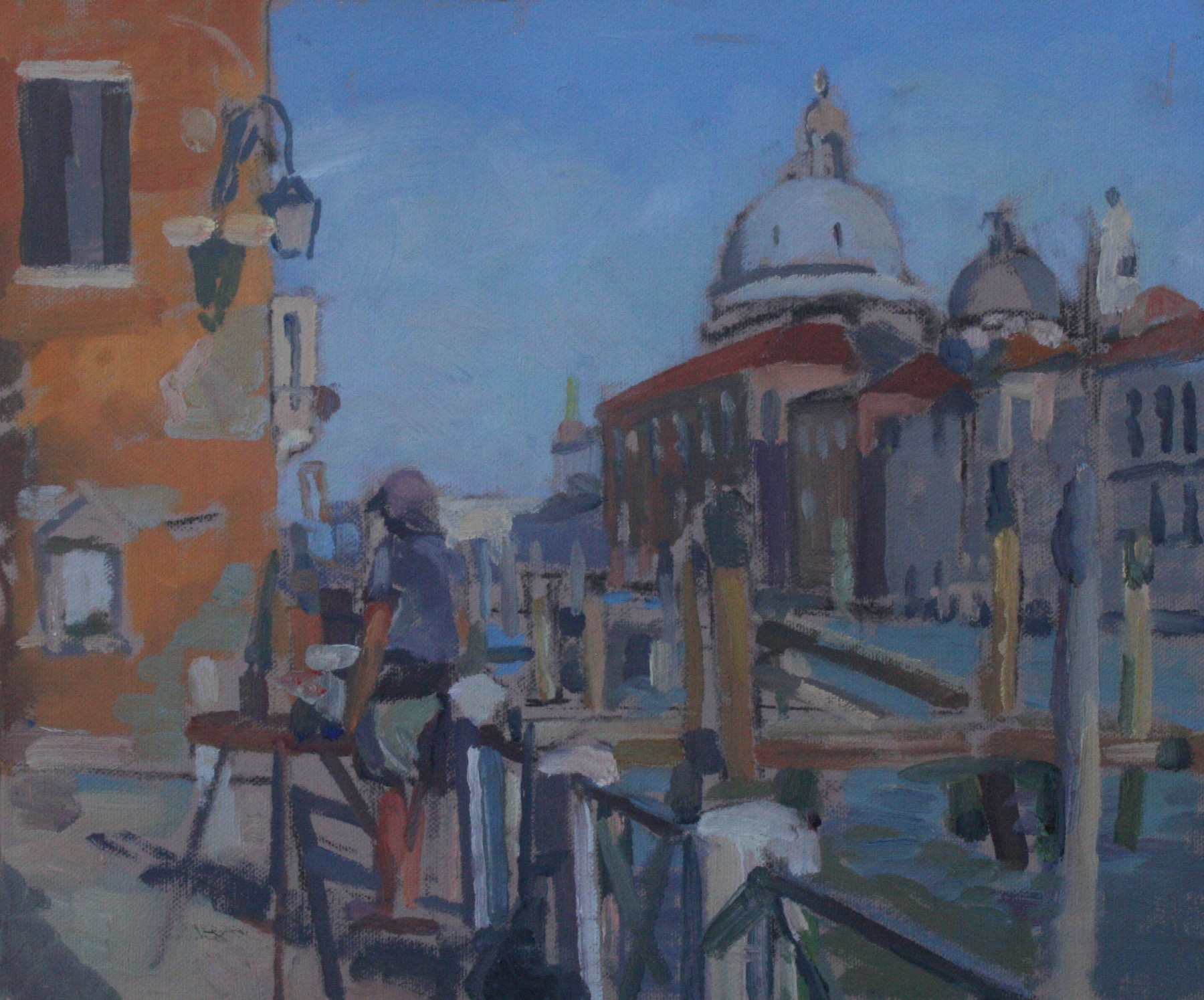 1800x1495 Ken Howard Painting The Salute Alan Lancaster Plein Air Painter - Kens Painting