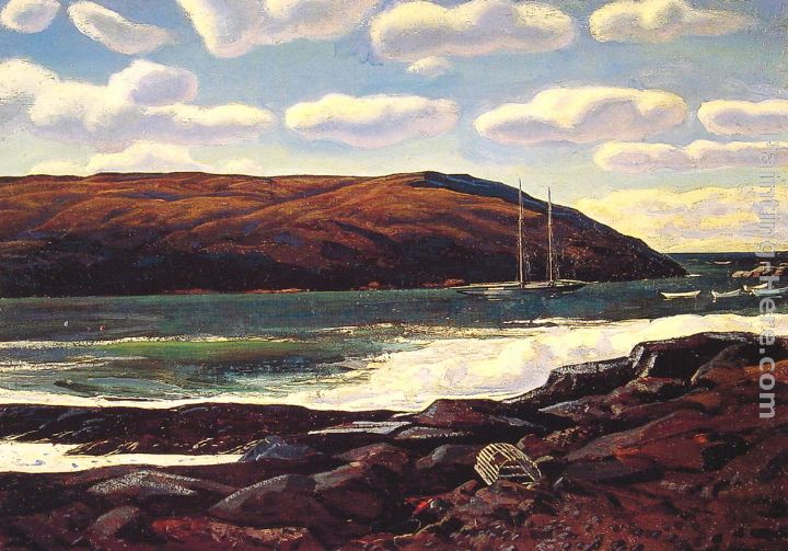 720x503 Rockwell Kent Monhegan Harbour Painting Anysize 50% Off - Kent Painting