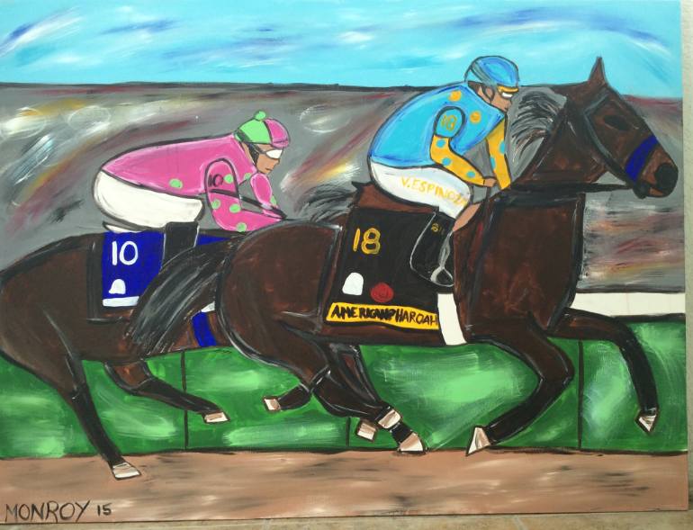 770x589 Saatchi Art Kentucky Derby Painting By Alfredo Monroy - Kentucky Derby Painting