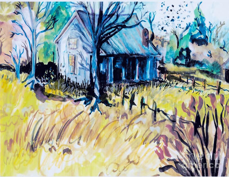 900x695 Hart County Kentucky Home Painting By Susan Brown Slizys Art - Kentucky Painting