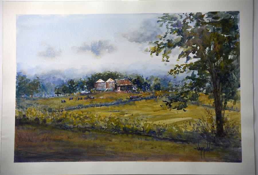 900x610 Kentucky Farm By Judy Mudd - Kentucky Painting