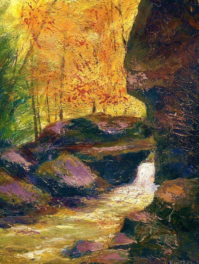 681x900 Carter Caves Kentucky Painting By Gail Kirtz - Kentucky Painting
