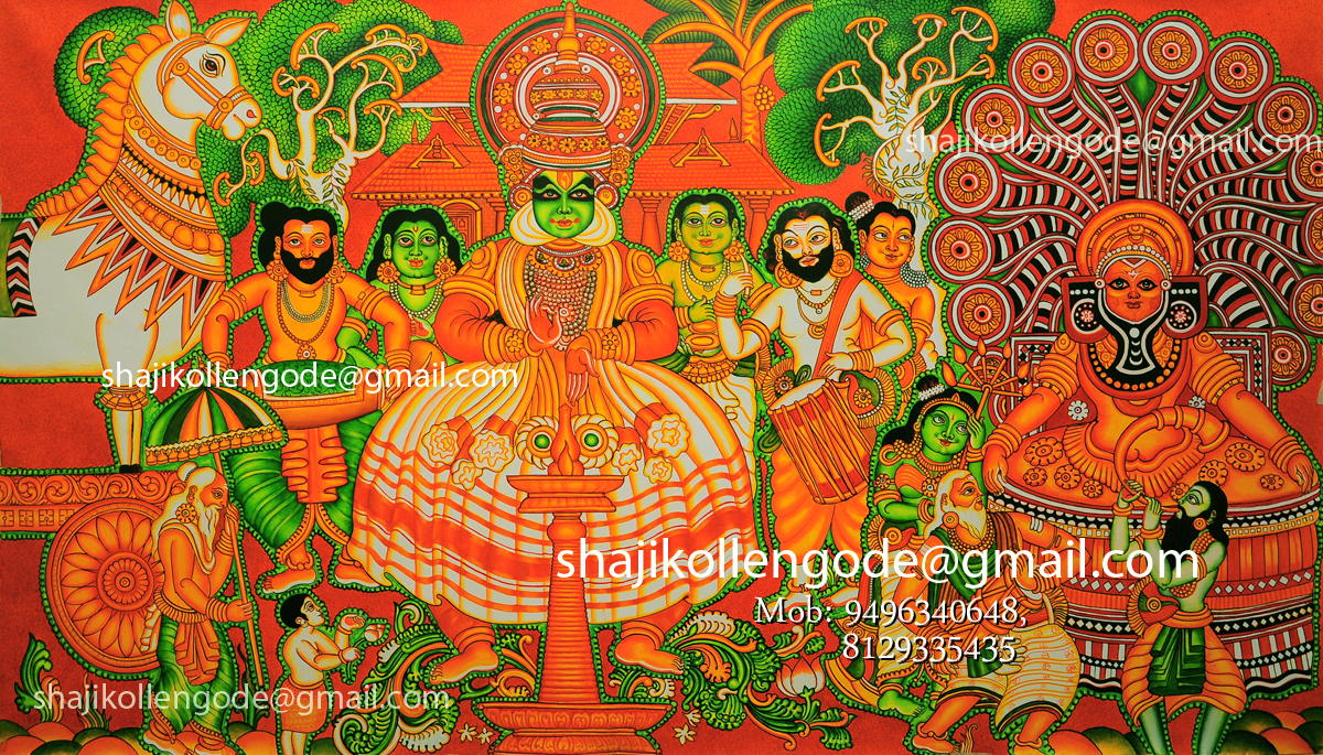 1200x685 Kerala Mural Paintings Shaji Kollengode - Kerala Mural Painting