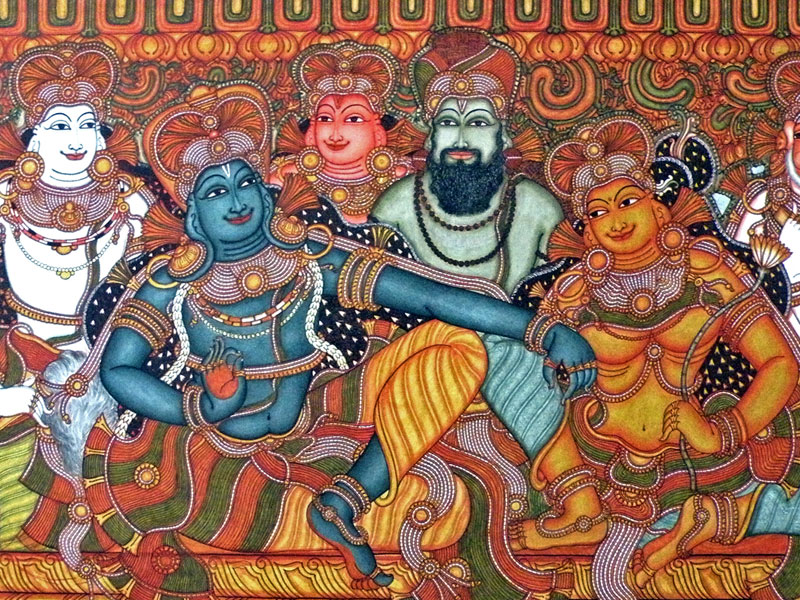 800x600 D'Source Design Gallery On Kerala Murals - Kerala Mural Painting