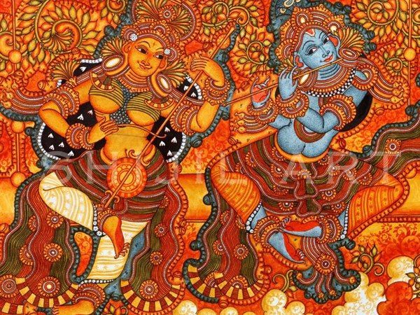 600x450 Kerala Mural Painting Designs Pictures And Techniques! Kerala - Kerala Mural Painting Designs