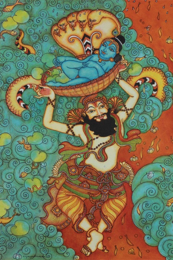 555x832 Radhakripa Kerala Mural Painting Designs Poster Poster Paper Print - Kerala Mural Painting Designs