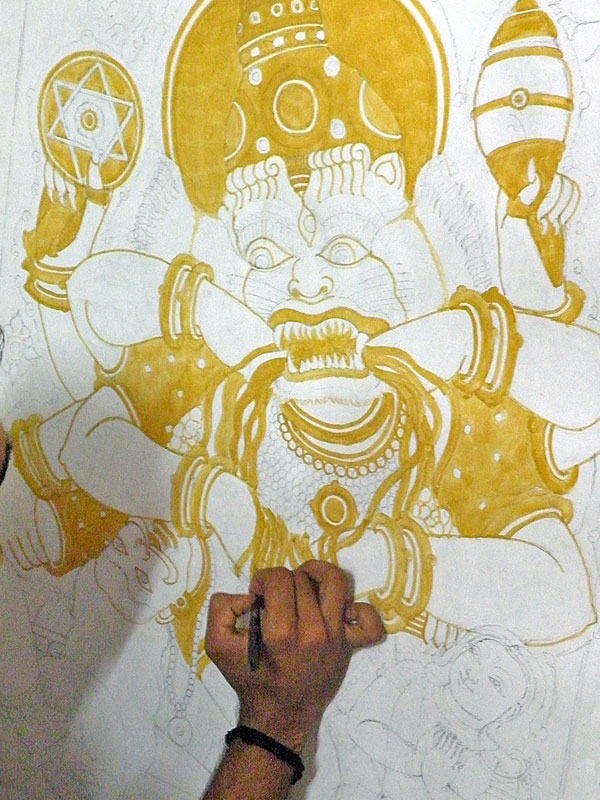 600x800 D'Source Design Gallery On Kerala Murals - Kerala Mural Painting Designs