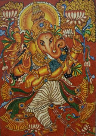 319x450 Designs For Kerala Mural Painting Indusladies - Kerala Mural Painting Designs