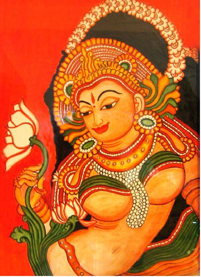 403x554 Frames And Colors Kerala Murals - Kerala Mural Painting Designs