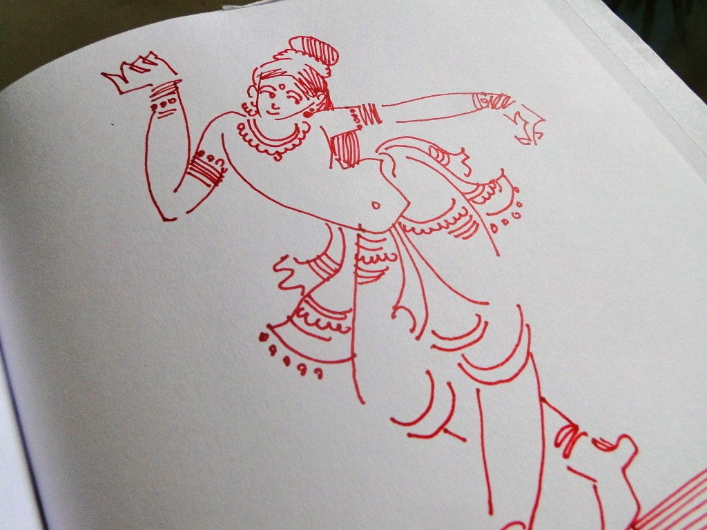 1024x768 Post - Kerala Mural Painting Sketches