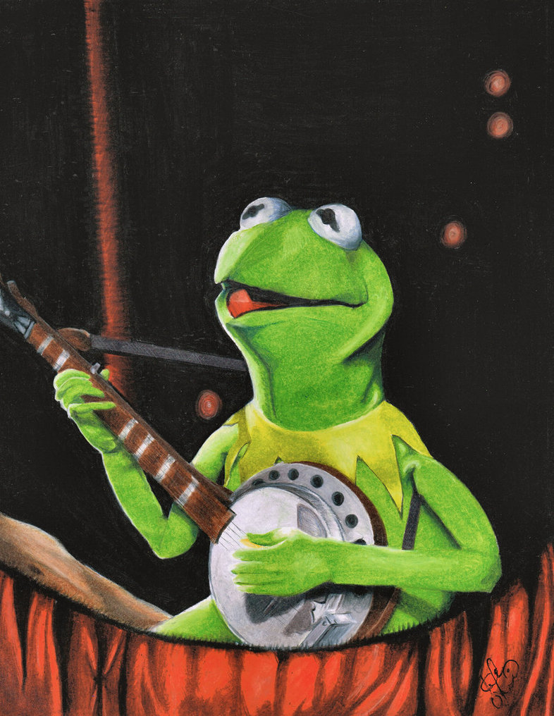 786x1016 Kermit The Frog By Kalmek182 - Kermit Painting
