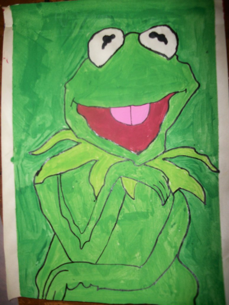 774x1032 Tempera Painting Of Kermit By Abceasy - Kermit Painting
