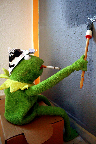 333x500 Kermit Painting Blank Template - Kermit Painting