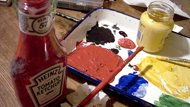 620x349 20 Weird And Wonderful Uses For Tomato Ketchup Lifehacker Uk - Ketchup Painting