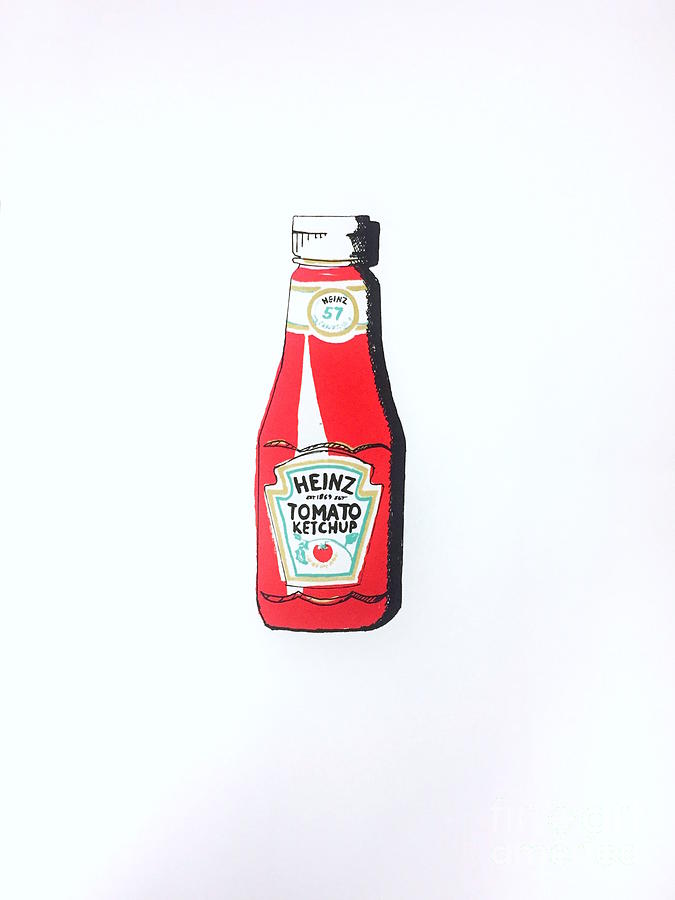 675x900 Heinz Ketchup Painting By Rono Stinnett - Ketchup Painting