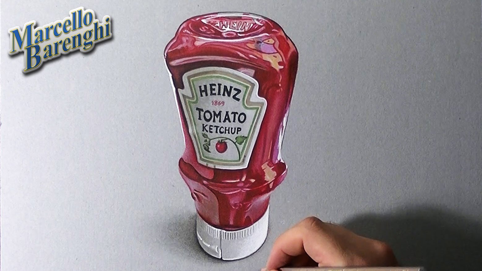 1558x876 How To Draw A Heinz Tomato Ketchup Bottle - Ketchup Painting