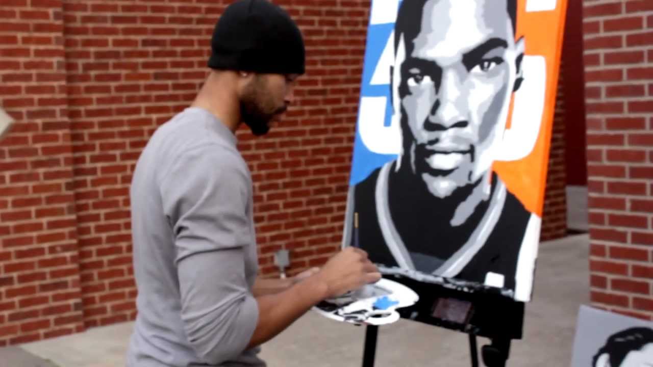 1280x720 Kevin Durant Painting - Kevin Durant Painting