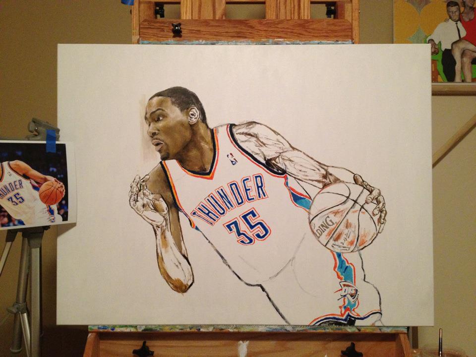 960x720 How To Paint Kevin Durant Day 3 - Kevin Durant Painting