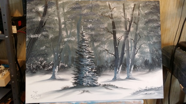 600x338 Kevin Hill , Bob Ross - Kevin Hill Oil Painting