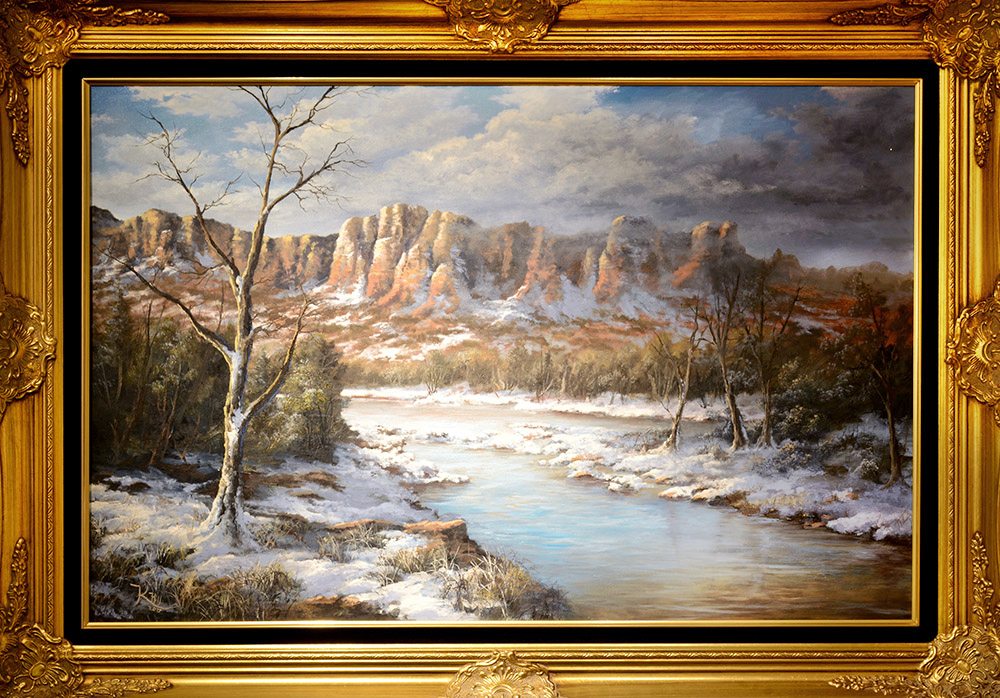 1000x698 A Cold Sedona Day - Kevin Hill Painting