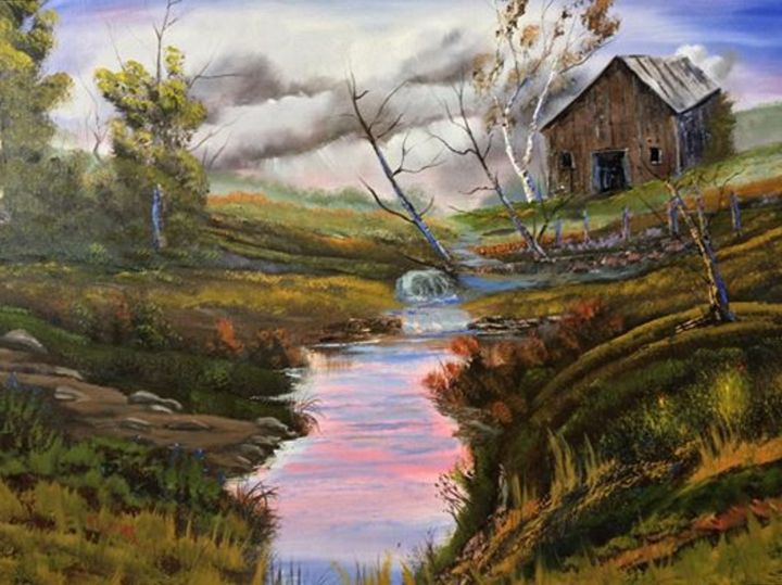 720x539 Sycamore By The Barn - Kevin Oil Painting