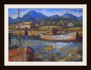 300x230 Annalong County Down Original Marine Oil Painting By Kevin Corroue - Kevin Painting