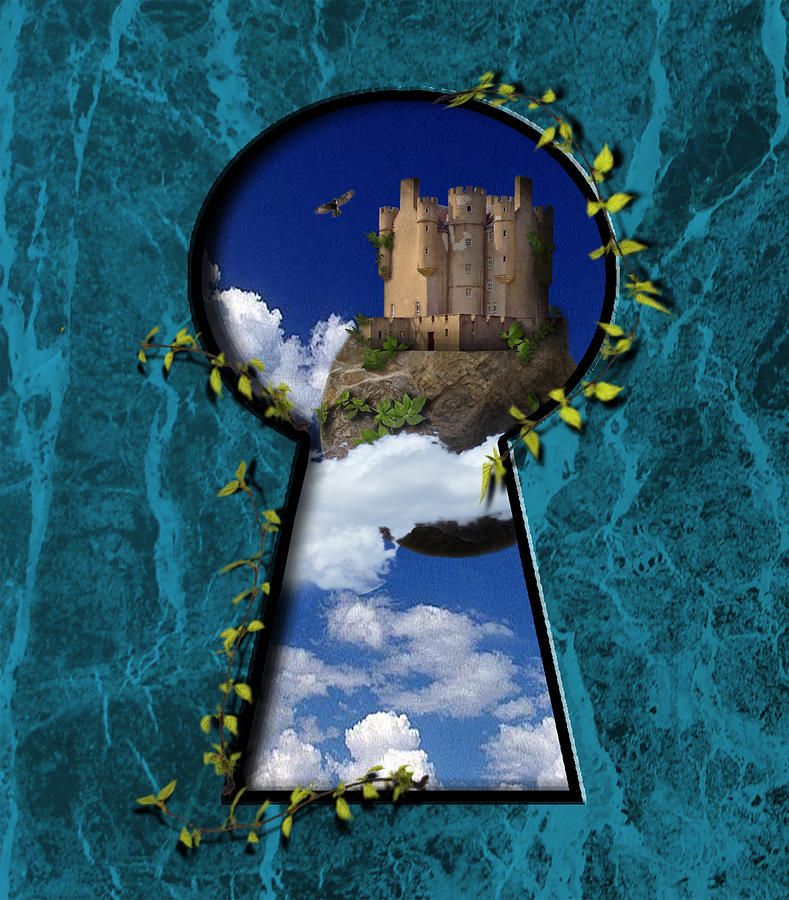 789x900 Keyhole Art Through The Keyhole Digital Art Lt3 I Spy - Keyhole Painting