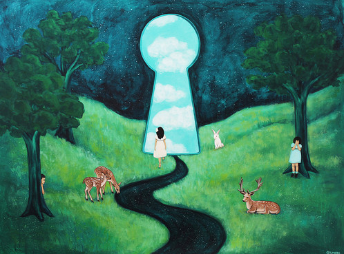 498x369 Hide And Seek In Keyhole Valley - Keyhole Painting