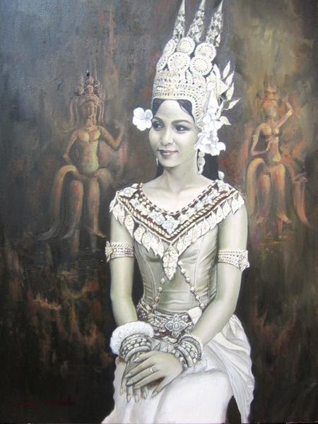 450x600 Khmer Apsara Painting ~ Wcdf - Khmer Apsara Painting