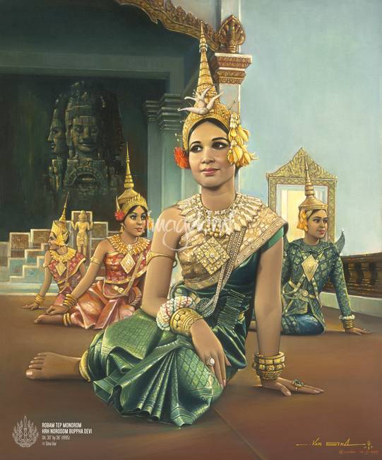 541x650 Stunning Khmer Painting Reproductions For Sale On Fine Art Prints - Khmer Apsara Painting