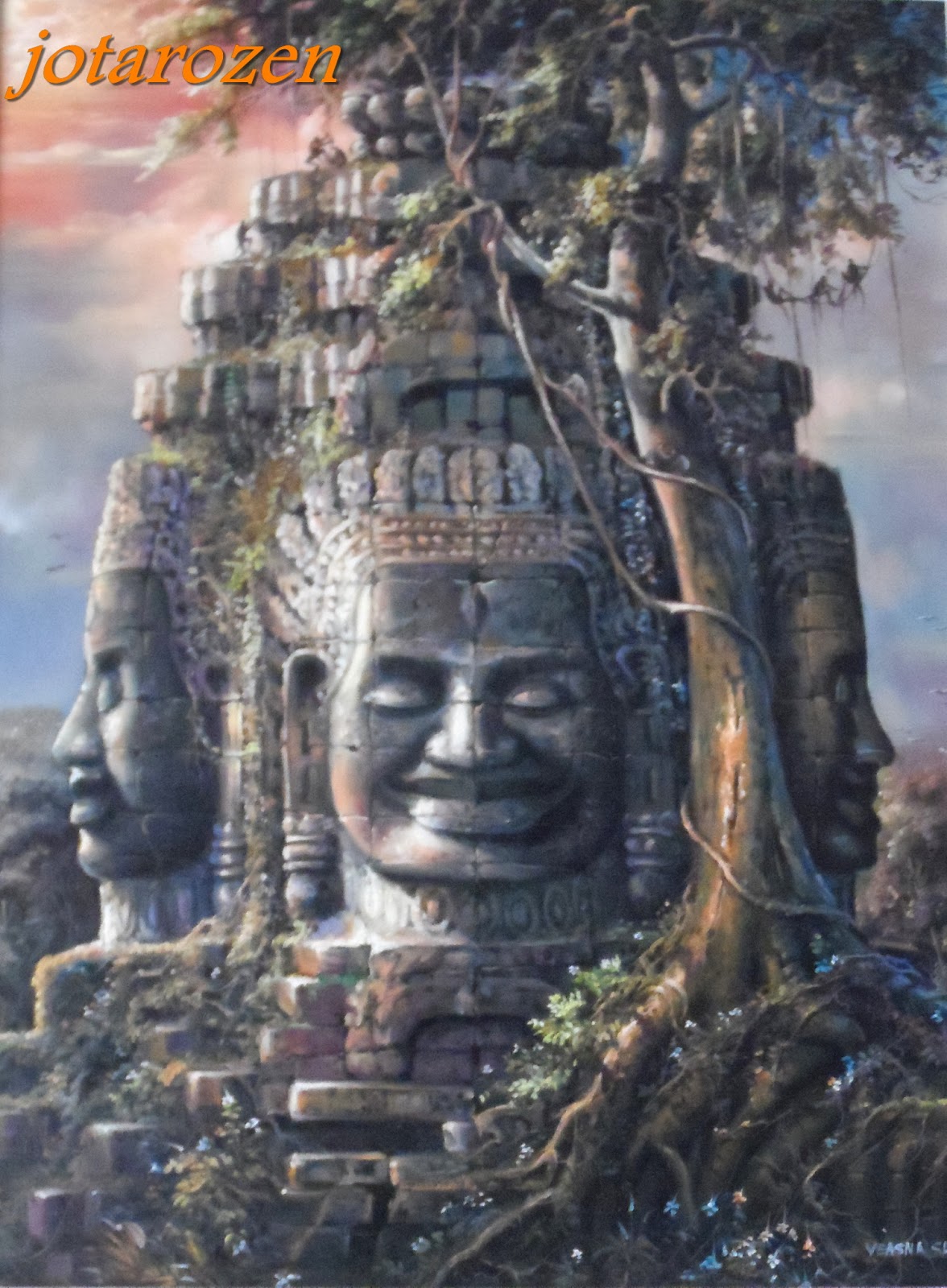 1176x1600 Footsteps - Khmer Art Painting