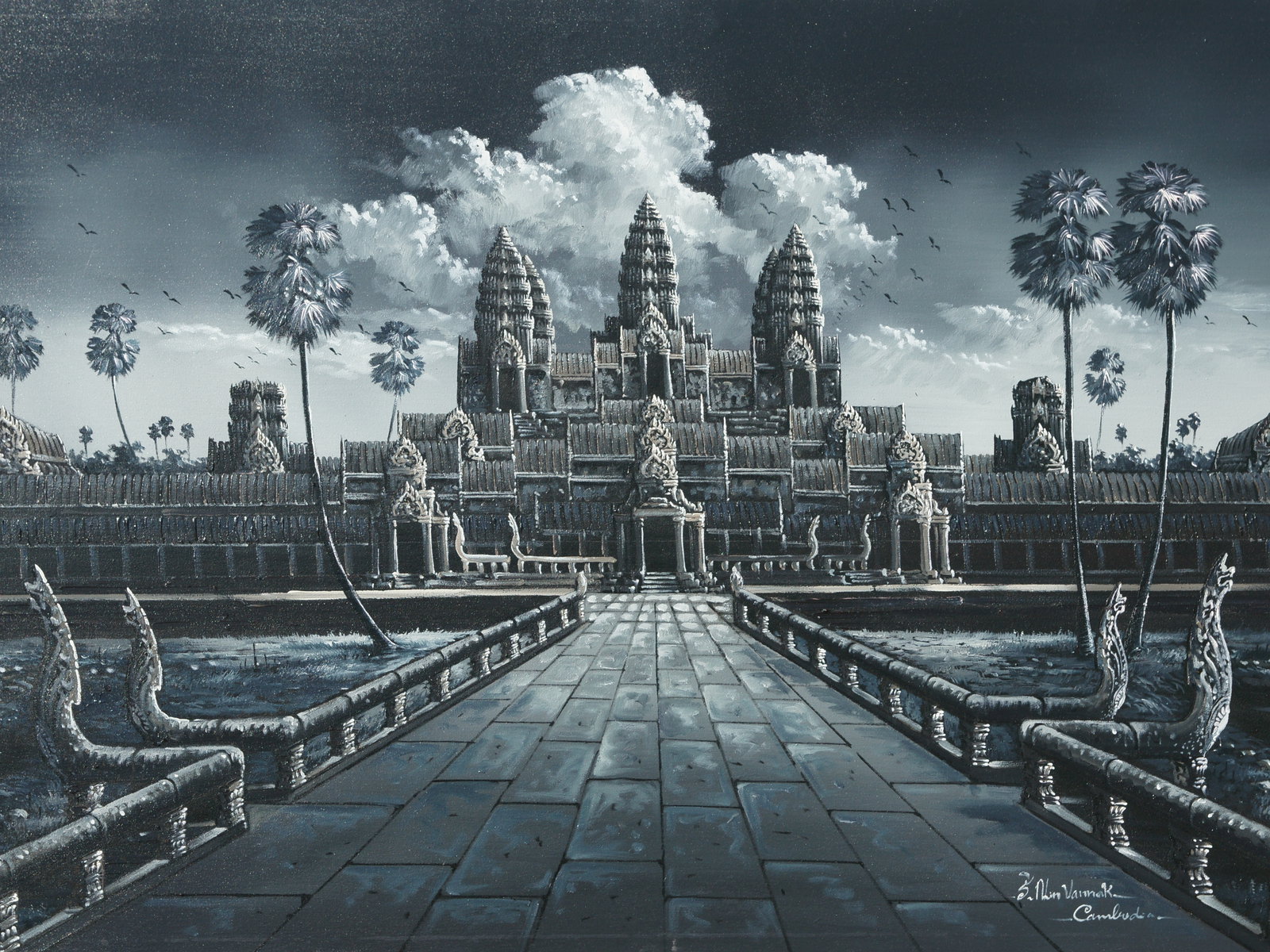 1600x1200 Khmer Art Painting Khmerpainting - Khmer Art Painting