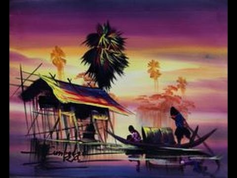 480x360 Samuth Painter By Hand In His Small House Beautiful Khmer - Khmer Art Painting